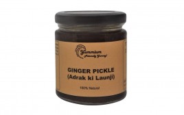 Yummium Ginger Pickle (Adrak ki Launji) 100% Natural  Glass Jar  225 grams